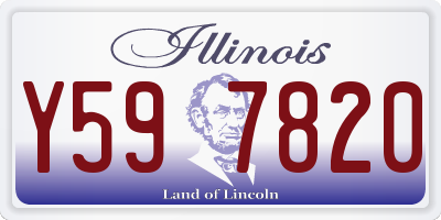 IL license plate Y597820