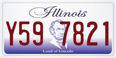 IL license plate Y597821