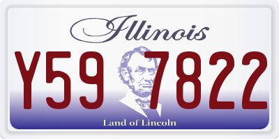 IL license plate Y597822