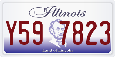 IL license plate Y597823