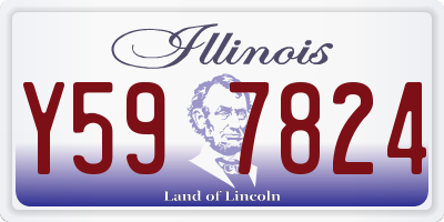IL license plate Y597824
