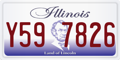 IL license plate Y597826