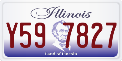 IL license plate Y597827