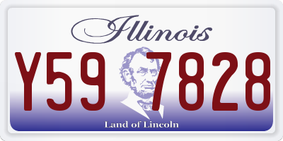 IL license plate Y597828