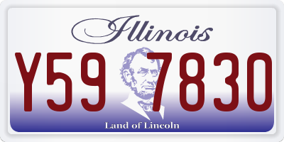 IL license plate Y597830