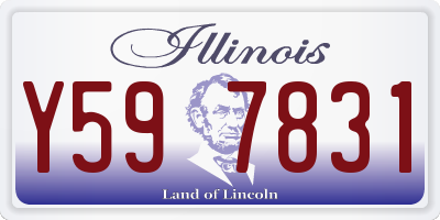 IL license plate Y597831