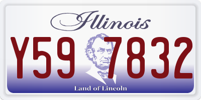 IL license plate Y597832