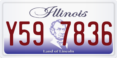 IL license plate Y597836