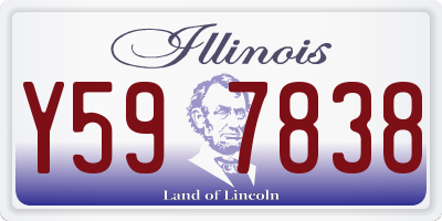 IL license plate Y597838