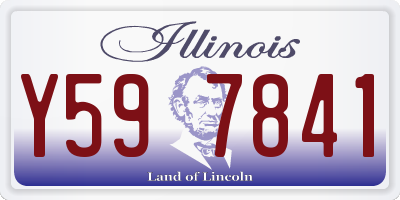 IL license plate Y597841