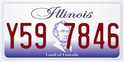 IL license plate Y597846