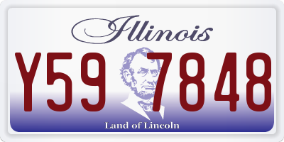 IL license plate Y597848
