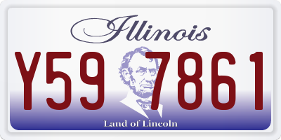 IL license plate Y597861