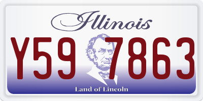 IL license plate Y597863