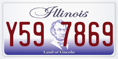IL license plate Y597869