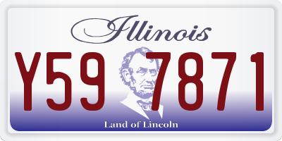 IL license plate Y597871