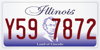 IL license plate Y597872