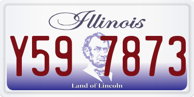 IL license plate Y597873
