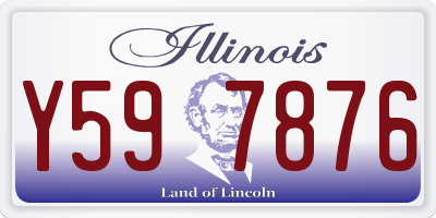 IL license plate Y597876