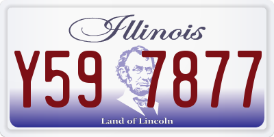 IL license plate Y597877