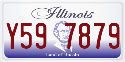 IL license plate Y597879
