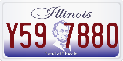 IL license plate Y597880