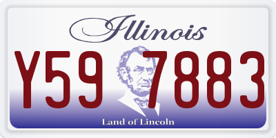 IL license plate Y597883
