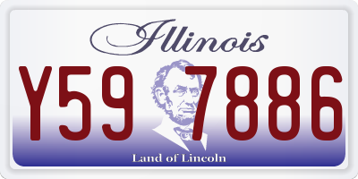 IL license plate Y597886