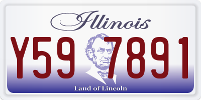 IL license plate Y597891