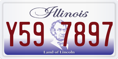IL license plate Y597897