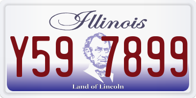 IL license plate Y597899