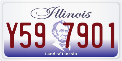 IL license plate Y597901