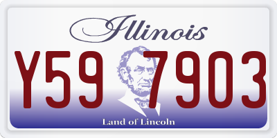 IL license plate Y597903