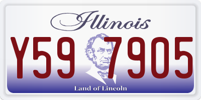 IL license plate Y597905