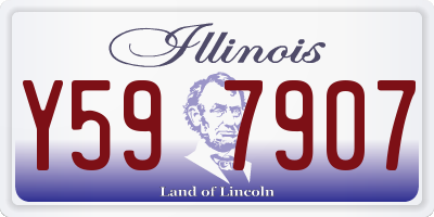 IL license plate Y597907