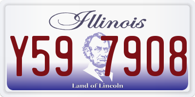 IL license plate Y597908