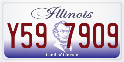 IL license plate Y597909