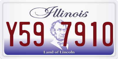 IL license plate Y597910