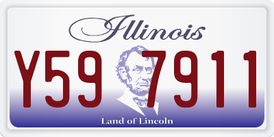 IL license plate Y597911