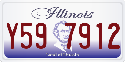 IL license plate Y597912