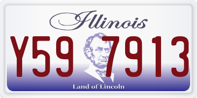 IL license plate Y597913