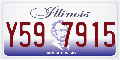 IL license plate Y597915