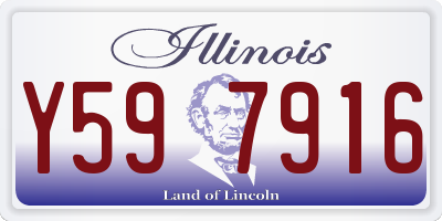 IL license plate Y597916