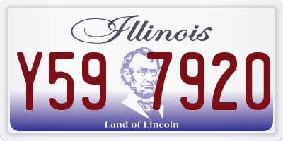IL license plate Y597920