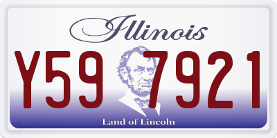 IL license plate Y597921