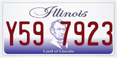IL license plate Y597923