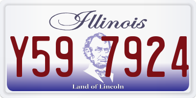IL license plate Y597924