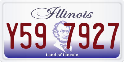 IL license plate Y597927