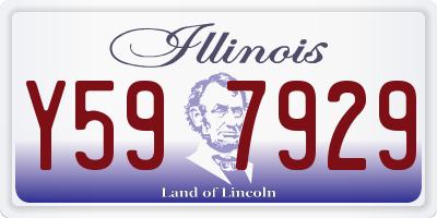 IL license plate Y597929