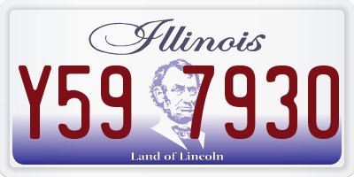 IL license plate Y597930